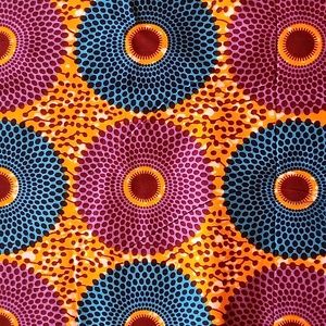 African Block Print Cotton Fabric